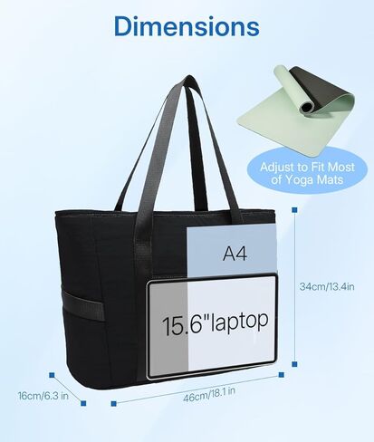 MOYAQI Gym Bag for Women with Zipper, Nurse Work Tote with Compartments, Womens Beach Yoga Bag for Sport, Travel in Saudi Arabia