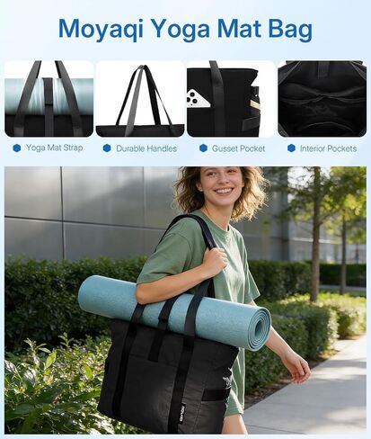 MOYAQI Gym Bag for Women with Zipper, Nurse Work Tote with Compartments, Womens Beach Yoga Bag for Sport, Travel in Saudi Arabia