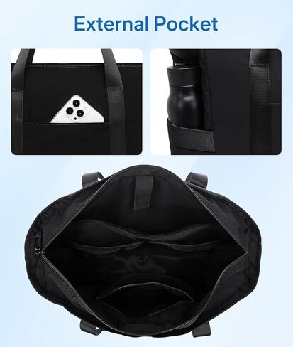 MOYAQI Gym Bag for Women with Zipper, Nurse Work Tote with Compartments, Womens Beach Yoga Bag for Sport, Travel in Saudi Arabia