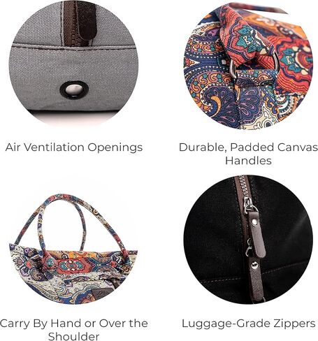 Mount Adams XL Yoga Mat Bag, 26" x 10" x 10", Extra Large Yoga Mat Carrier, Fitness Bag for Exercise Mat, Block, Straps, and Blanket, Canvas Gym Duffle Bag for Workout Accessories in Kuwait