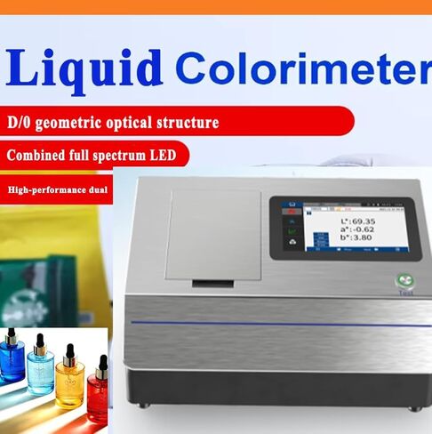 Liquid Spectrophotometer Benchtop Colorimeter with 360-780nm Wavelength Repeatability 0.015 ΔE USB Data Port DIN5033 Compliance for Transmittance Testing in Plastics & Display Production in Saudi Arabia