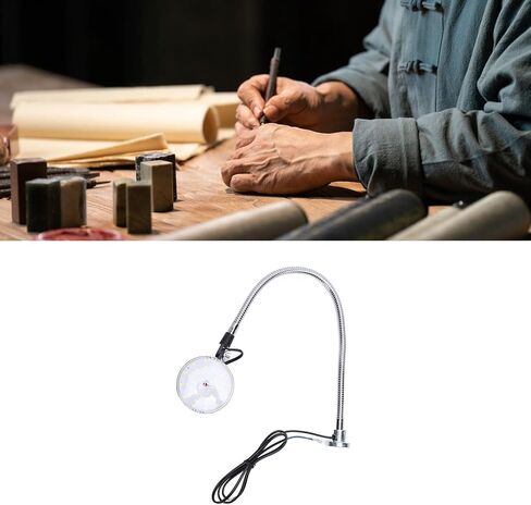 مصباح آلة Yctze LED، 1500 لومن ضوء أبيض ساطع 6500 كلفن، 360 درجة معقوفة مرنة مع قاعدة مغناطيسية، مثالية لورشة عمل مخرطة CNC in Saudi Arabia