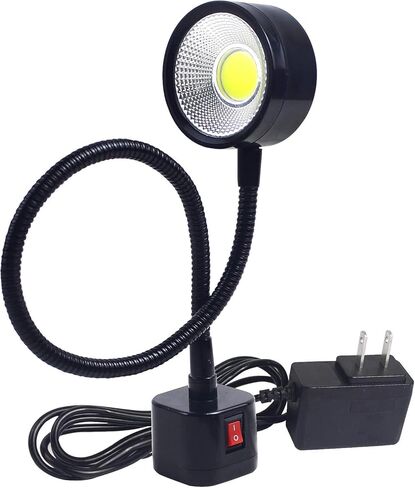 أدى ضوء العمل المغناطيسي 300mm مرنة معقوفة مصباح 500 لومينز 120 فولت لآلة الخياطة مخرطة طحن الحفر الصحافة الإضاءة الصناعية in Kuwait