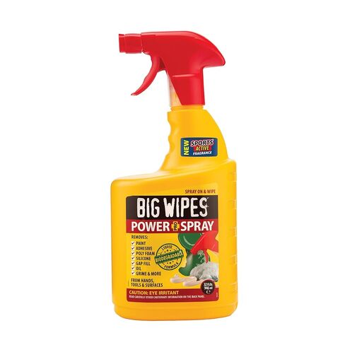 حل تنظيف عالي التحمل من Big Wipes Power Spray للأوساخ الصعبة والمرآب والمتجر واستخدام مواقع العمل الاحترافية - 32 أونصة (عبوة واحدة) in Kuwait