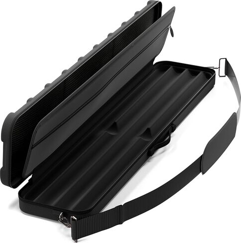 Casemaster Parallax Guard 2x2 Billiard Cue Case, Holds 2 Butts and 2 Shafts, Foam-Padded Pool Stick Case, Water-Resistant 600D Oxford, Zippered Pockets, Rubberized Handle in Kuwait