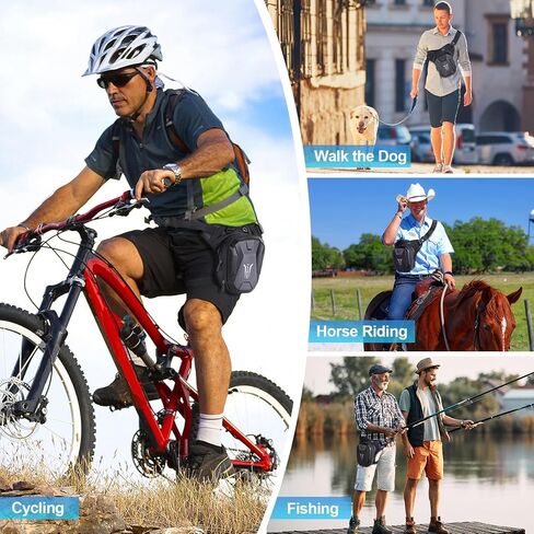 BKNOOU Drop Leg Bag for Men Women Motorcycle Leg Bags Tactical Thigh Bag with Removable Leg Straps Waterproof Fanny Pack Outdoor Leg Pouch for Running Hiking Climbing Cycling Travel Riding in Kuwait