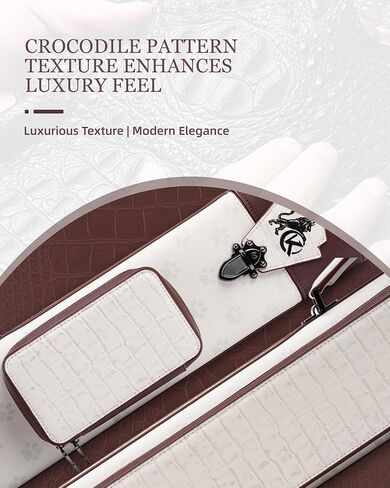 KONLLEN 2x4 Leather Pool Cue Case, Genuine Cowhide Billiards Cue Stick Case with Multi-Pockets & Adjustable Shoulder Strap, Heavy Duty Cue Carrier in Kuwait