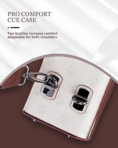 KONLLEN 2x4 Leather Pool Cue Case, Genuine Cowhide Billiards Cue Stick Case with Multi-Pockets & Adjustable Shoulder Strap, Heavy Duty Cue Carrier in Kuwait