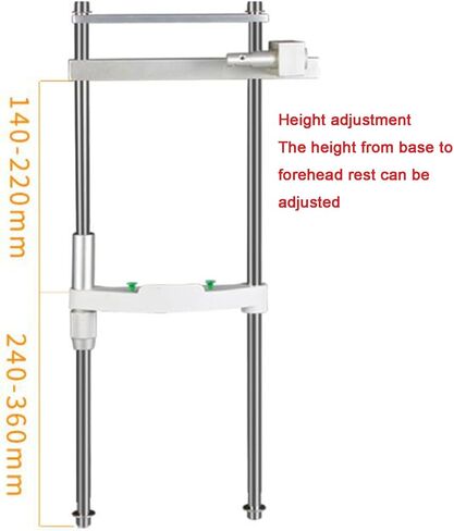 Optical Lifting Chin Bracket Chin Rest Forehead Support Optical Instrument Chin Rest, at Type Vision Training Forehead Support Bracket, with Height Adjustment Knob, 95mm Lifti in Kuwait