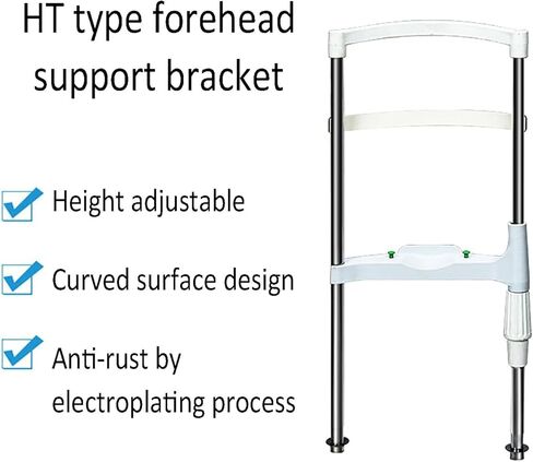 Forehead Support Optometry Accessories, Optometry Equipment Accessories, H Type Vision Training Forehead Bracket with Height Adjustment Knob, 95mm Lifting Distance, for Eyegla in Saudi Arabia