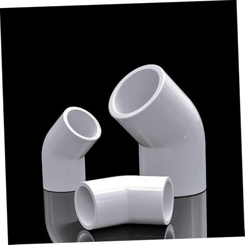 10 قطعة طريقة تركيب الكوع PVC DIY هيكل رف الحديقة تصميم سطح أملس لهياكل الدعم القوية in Kuwait