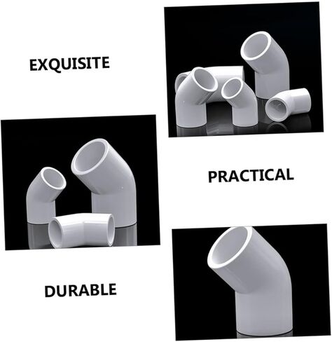 10 قطعة طريقة تركيب الكوع PVC DIY هيكل رف الحديقة تصميم سطح أملس لهياكل الدعم القوية in Kuwait