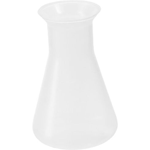 2Pcs 50/100ml Plastic Erlenmeyer Flask, Education Learning Tool, Clear Erlenmeyer Flask, Polypropylene Conical Bottles for Laboratory Chemical in Saudi Arabia