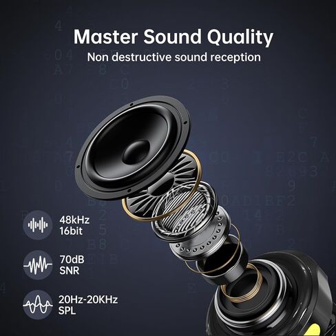2 Pack Wireless Lavalier Microphone for iPhone Android, 100ft Range, USB-C Receiver, 6H Battery with Charging Case for Video Recording, Vlog, Podcast in Saudi Arabia