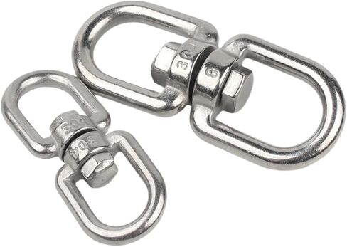 1Pcs Eye Connectors 8 Ring Hook 304 Stainless Steel M4 M5 M6 M8 M10 M12 M16 M20 Marine Anchor Swivel Universal Carabiner Clasp(M16-(1Pcs)) in Kuwait