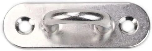 Pad Eye Hook 6Pcs 5mm Eye Plate Oblong Pad Staple Ring Hook Hardware Boating Equipment in Kuwait