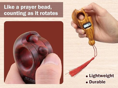 2 Pieces Digital Beads Counter, Portable Prayer Beads Counter, Prayer Digital Tasbih, for Meditation, Relaxation, Active Fingers, Prayer Islamic Tasbih Muslim in Kuwait