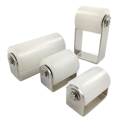 Stainless Steel Sliding Door Bracket Nylon Roller Flat Wheel Plastic Pulley Limit Wheel Bearing Pulley(Green) in Saudi Arabia