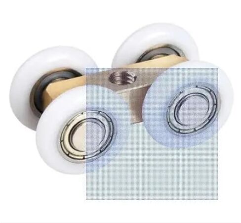 4pcs Glass Door Sliding Rollers Bathroom Pulley Door Caster 4 Wheels Hanging Door Hardware Sliding Wheels in Saudi Arabia