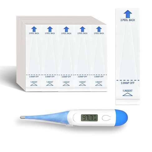 Boncare Thermometer Covers Disposable - 100 Pcs Probe Covers for Digital Thermometers, Can be Used for Oral, Rectally or Underarm in Kuwait