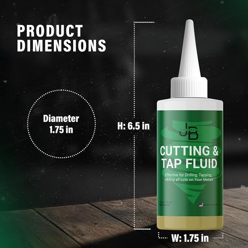 سائل القطع والنقر من JB Industries، 4 أونصة - زيت تشحيم قطع عالي الأداء للحفر والتنصت والخيوط والنشر والطحن وتصنيع جميع المعادن in Saudi Arabia