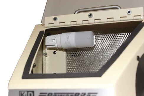 Portable Opti Workstation Cabinet - Large Viewing Window, For Laboratory Tools Sandblasting Machines, Air Blast Equipment, without Suction, 120 V AC, 11 x 8.5 x 12 Inches, 14 lbs in Kuwait