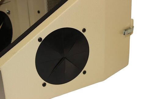 Portable Opti Workstation Cabinet - Large Viewing Window, For Laboratory Tools Sandblasting Machines, Air Blast Equipment, without Suction, 120 V AC, 11 x 8.5 x 12 Inches, 14 lbs in Kuwait