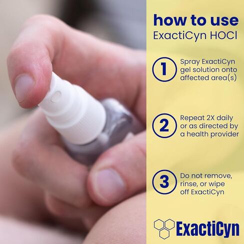 ExactiCyn™ بخاخ هيدروجيل مضاد للحكة (8 أونصة سائلة) – إدارة الغذاء والدواء الأمريكية 510 (ك) للعناية بالجروح المضادة للحكة – جل مهدئ قائم على حمض الهيدروكلوريك للطفح الجلدي والحروق والجروح ولدغات الحشرات – خالٍ من اللسع والستيرويد in Saudi Arabia