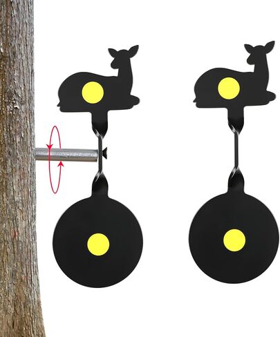 أهداف بندقية BB، أهداف إطلاق معدنية دوارة مع إعادة ضبط تلقائي - الغزلان، الطيور، الديك الرومي، صورة ظلية للخنازير البرية لبنادق الهواء، بنادق BB، المقاليع، التدريب في الفناء الخلفي in Kuwait