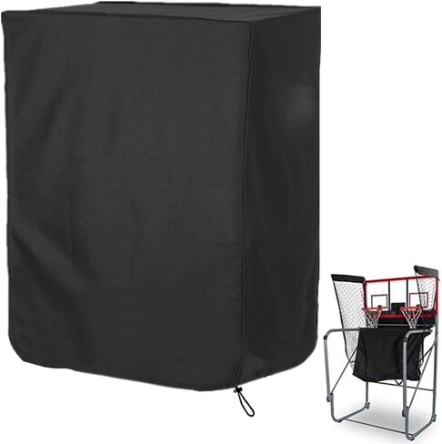 Arcade Basketball Game Cover Waterproof Home Dual Shot Electronic Basketball Arcade Hoop Game Covers for Indoor Outdoor 51x40x80.5in Black in Kuwait