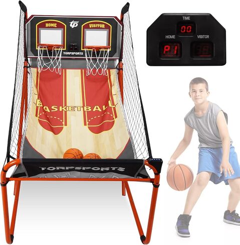 لعبة كرة السلة أركيد مع إطار فولاذي داخلي لكرة السلة مع كرات مقاس 5 مقاس 7 بوصة للاعبين البالغين الذين يلعبون في المنزل in Kuwait