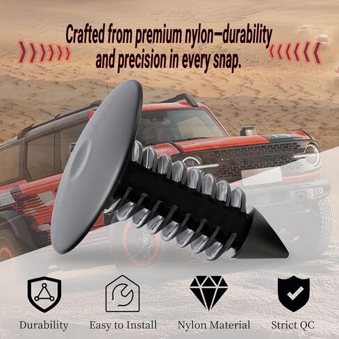 ANTS PART 100 Pcs Auto Car Fender & Bumper Shield Fastener Clips for GM #1605396, 1595864; Chrysler 6030441; Ford 388577S, W705589-S300 in Kuwait