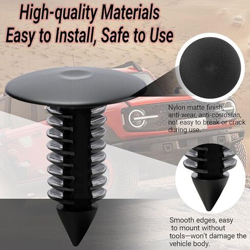 ANTS PART 100 Pcs Auto Car Fender & Bumper Shield Fastener Clips for GM #1605396, 1595864; Chrysler 6030441; Ford 388577S, W705589-S300 in Kuwait