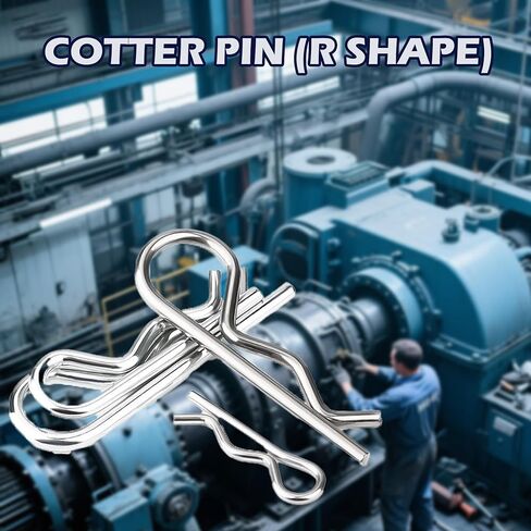 مجموعة متنوعة من 366 قطعة من دبابيس كوتر، مجموعة دبابيس R Clip R من 6 مقاسات، مشابك شعر من الفولاذ الكربوني المجلفن للسيارات، ATV، الدراجة الترابية، جزازة العشب (5/32 بوصة، 9/64 بوصة، 7/64 بوصة، 5/64 بوصة، 3/32 بوصة) in Kuwait