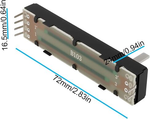 B10KX2 Mixer Fader Compatible with Numark CROSSFADER VRS10304518 in Kuwait