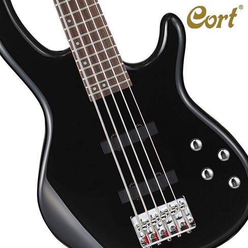 Cort ACTIONBASSVPLUSBK Action Bass V Plus 5 String Guitar, Black in Saudi Arabia