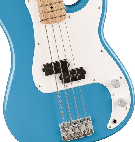 Fender Squier Sonic Precision Bass Guitar - California Blue Bundle with Amplifier, Cable, Tuner, Strap, and Austin Bazaar Instructional DVD in Saudi Arabia