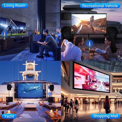 Digital TV Antenna for Smart Tv Indoor TV Antenna for Tv Without Cable with Strong Magnetic Base, 360° Reception HD Antenna for TV Indoor 4k -10FT Long Cables (Blue-V15601) in Kuwait