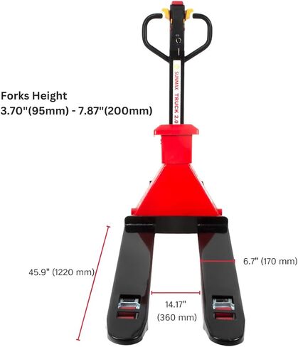 Full-Electric Pallet Jack Truck with Built-in Scale, 4400 lbs Capacity, 48" x 27" Fork Size, Electric Brake in Kuwait