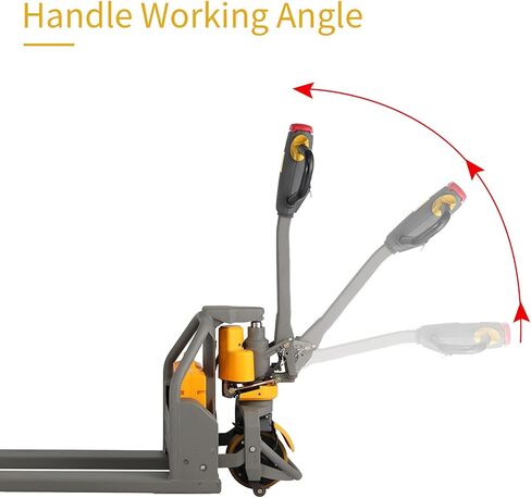 APOLLOLIFT رافعة منصة نقالة كهربائية كاملة من الليثيوم بسعة 3300 رطل شوكة مقاس 45 بوصة × 21 بوصة، مقبض متعدد الوظائف in Kuwait