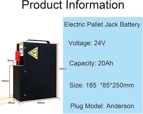 Pallet Jack Battery 24V 20Ah Fit for APOLLOLIFT, Tory Carrier, Xilin Apollo, Electric Pallet Jack 3300lbsPowered Handling Jacks 480WHh High Capacity, Lithium Battery in Kuwait