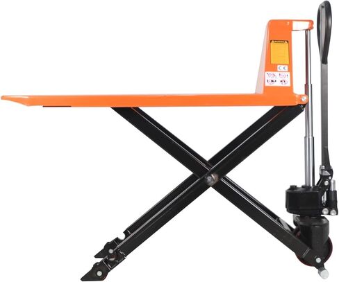 Tory Carrier Manual Scissor Pallet Jack Hand Truck Lift 2200lbs Capacity, 45" L x 27" W Forks, 3.3'' Lowered, 31.5'' Raised Height for Open Bottom Pallet in Kuwait