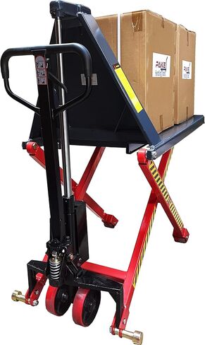 3300 رطل. الغطاء، 27 بوصة × 45 بوصة، ارتفاع الرفع: 3-1/2 بوصة إلى 31-1/2 بوصة، رافعات يدوية عالية الرفع لأدوات التعامل مع ألواح التحميل/أحادية الجانب in Kuwait