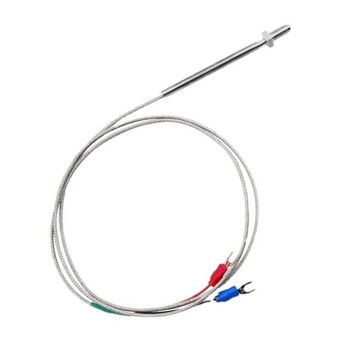 Insulate M6 Screw Probe K-Type Thermocouple with 1M 2M Stainless Steel Braided Wire WRNT-02 Thread Temperature Sensor(M6 K Type 1M) in Kuwait