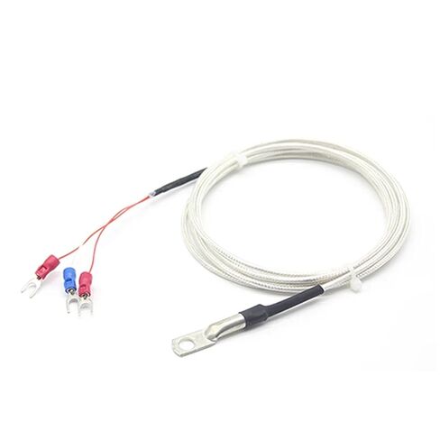 PT100 Copper Nose End Type Probe RTD Temperature Sensor Thermocouple with 1/2/3/5m Waterproof High Precision 3 Wire Cable(PT100 Type 6m) in Kuwait