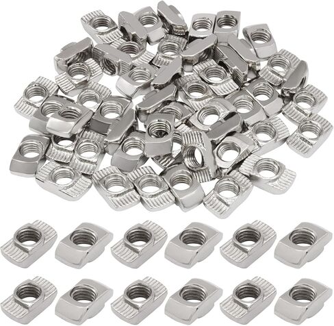100 Pcs 2020 Series Sliding T Slot Nuts, M3 Carbon Steel Fasteners for 20 Series Aluminum Profile T-Slot Systems in DIY Projects and Industrial Assembly in Saudi Arabia