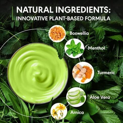 Hemp Cream - Maximum Strength Lotion - Gel with Arnica, Glucosamine, MSM, Menthol, Aloe Vera, Hemp Oil, Turmeric - Fast Absorption, Long-Lasting, Non-Greasy, Pleasant Scent, Lightweight - 4 oz in Saudi Arabia