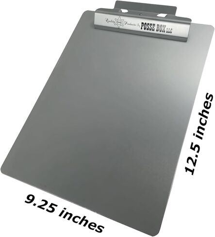 Posse Box - Flat Clipboard Letter-Sized LR-125-PCBla · Black Powder-Coat · 12.5" x 9.25" in Kuwait