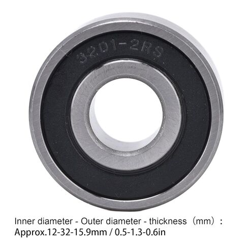 YWBL-WH Double Row Ball Bearing, High Speed Angular Contact, 3201-2RS, 2 Pack, High Carbon Bearing Steel, for Agricultural Machinery in Saudi Arabia