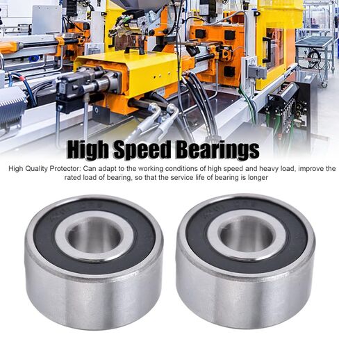 YWBL-WH Double Row Ball Bearing, High Speed Angular Contact, 3201-2RS, 2 Pack, High Carbon Bearing Steel, for Agricultural Machinery in Saudi Arabia
